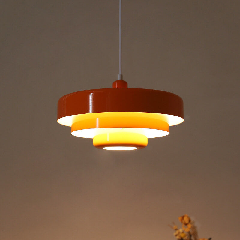 Nordic Vintage Multi-Layered Pendant Lamp