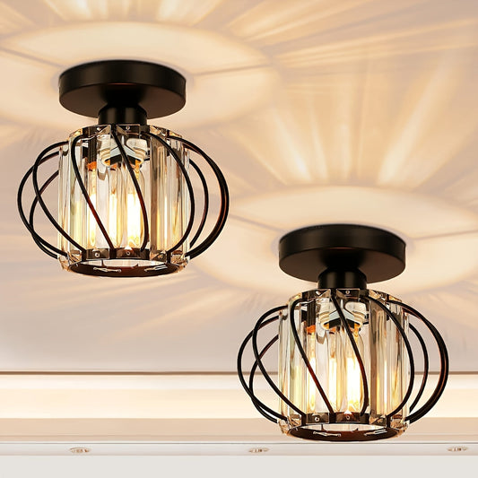 Modern Industrial Cage Ceiling Light