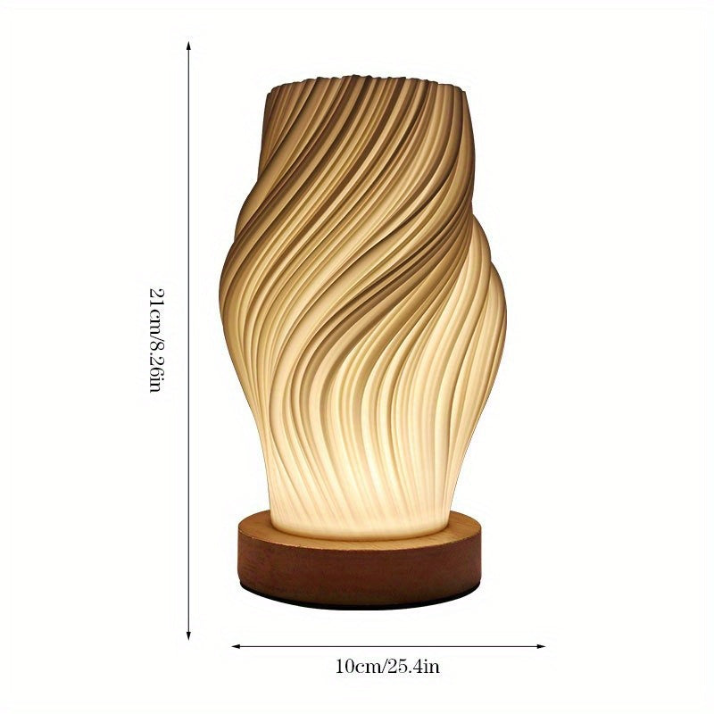 Modern LED Swirl Table Lamp