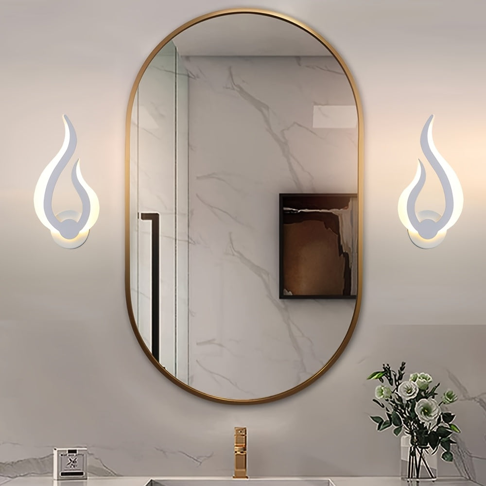 Modern Flame LED Wall Light