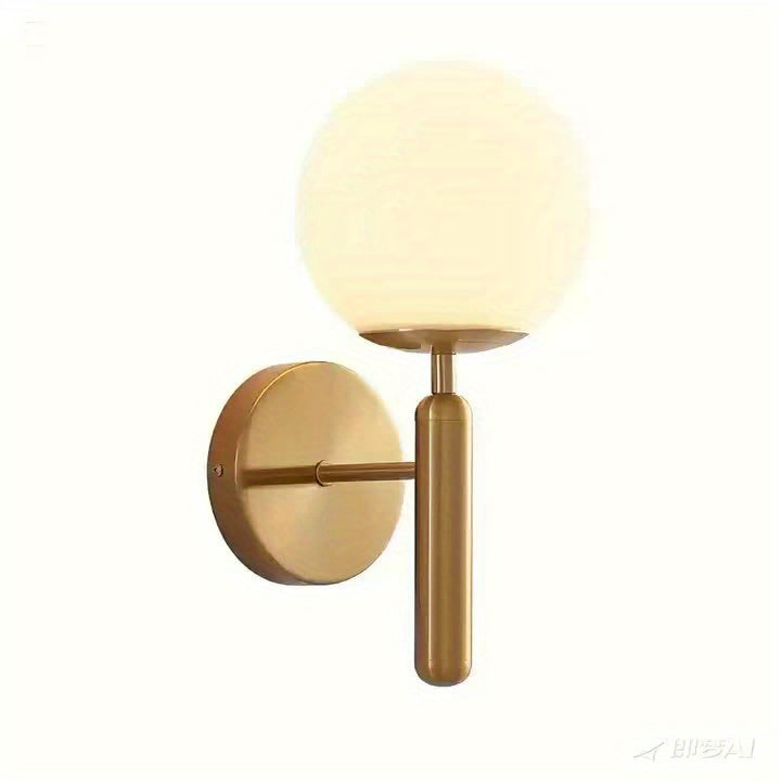 Modern Glass Globe Wall Sconce