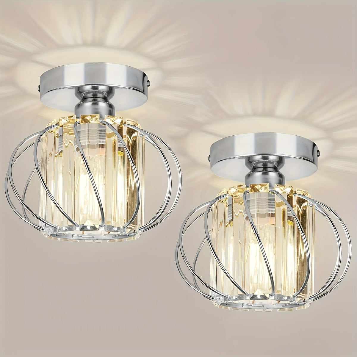Modern Industrial Cage Ceiling Light