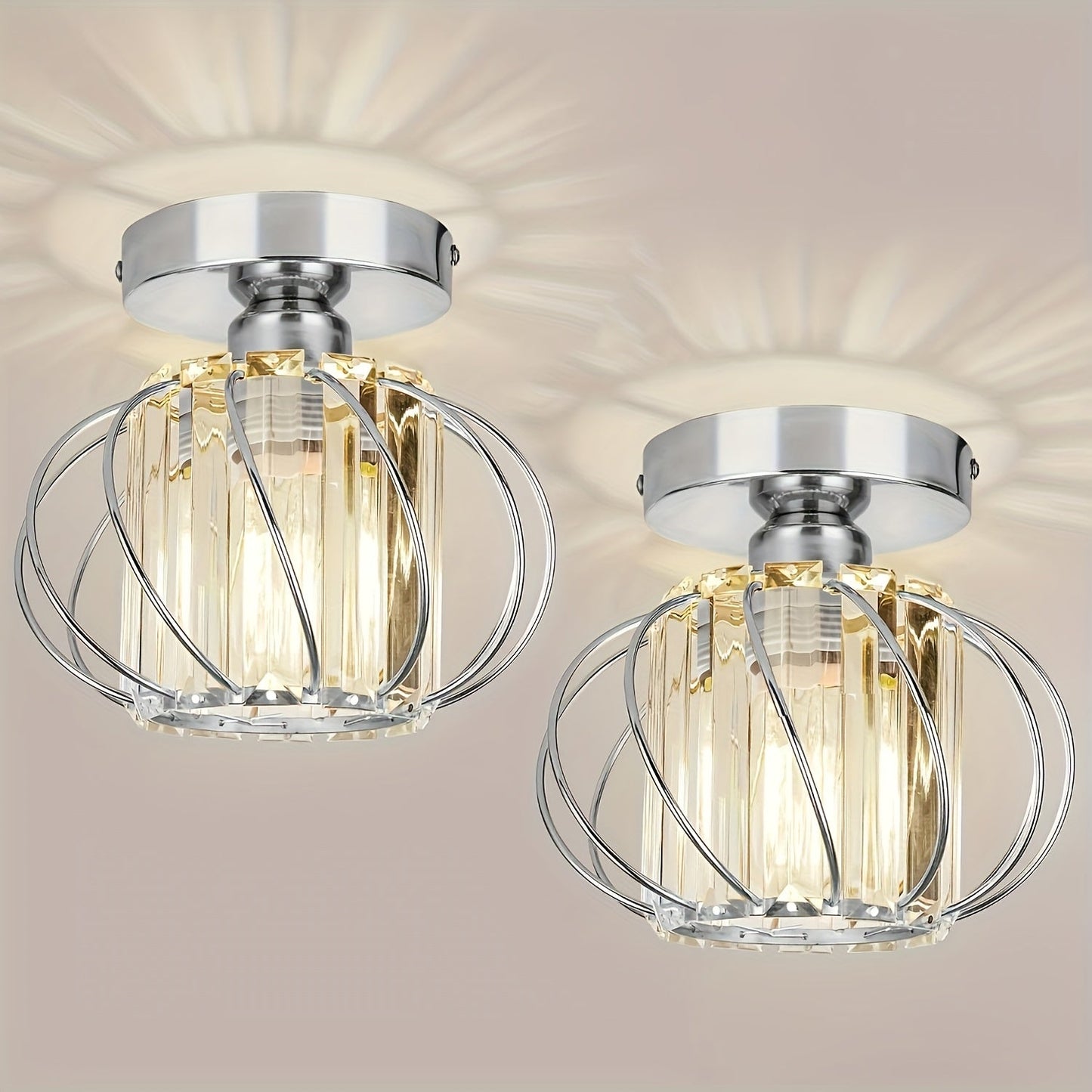 Modern Industrial Cage Ceiling Light