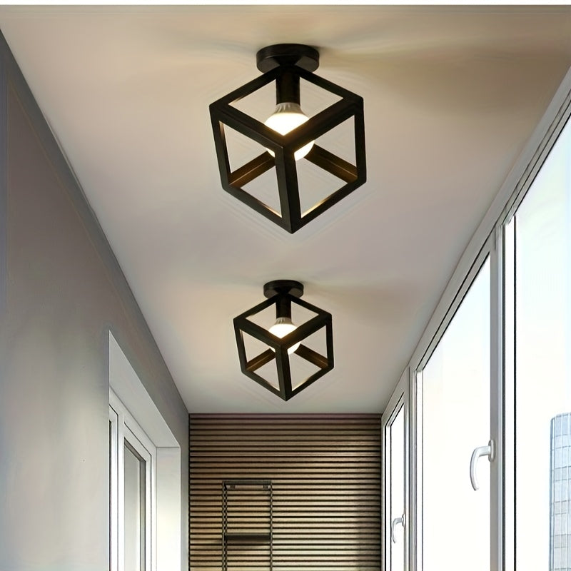 Geometric Cube Ceiling Light