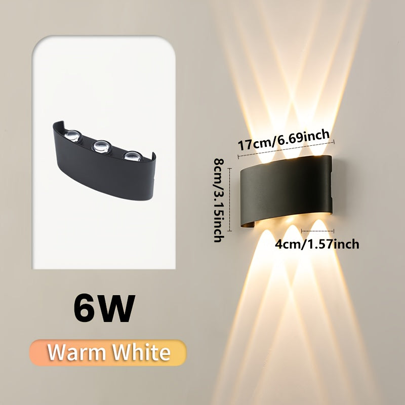 Modern Dual Beam LED Wall Light