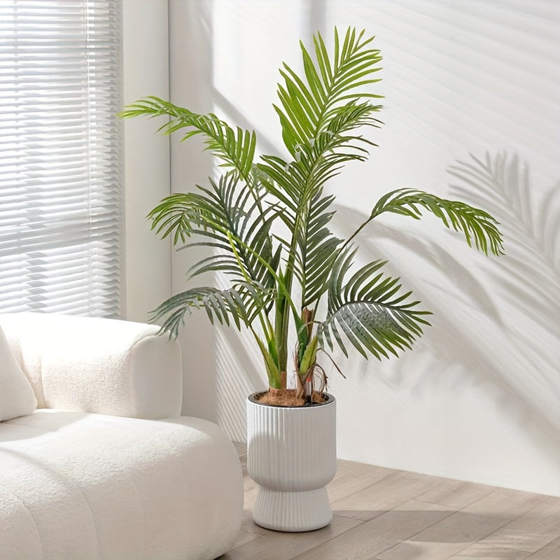 White Self-Watering Flower Pot