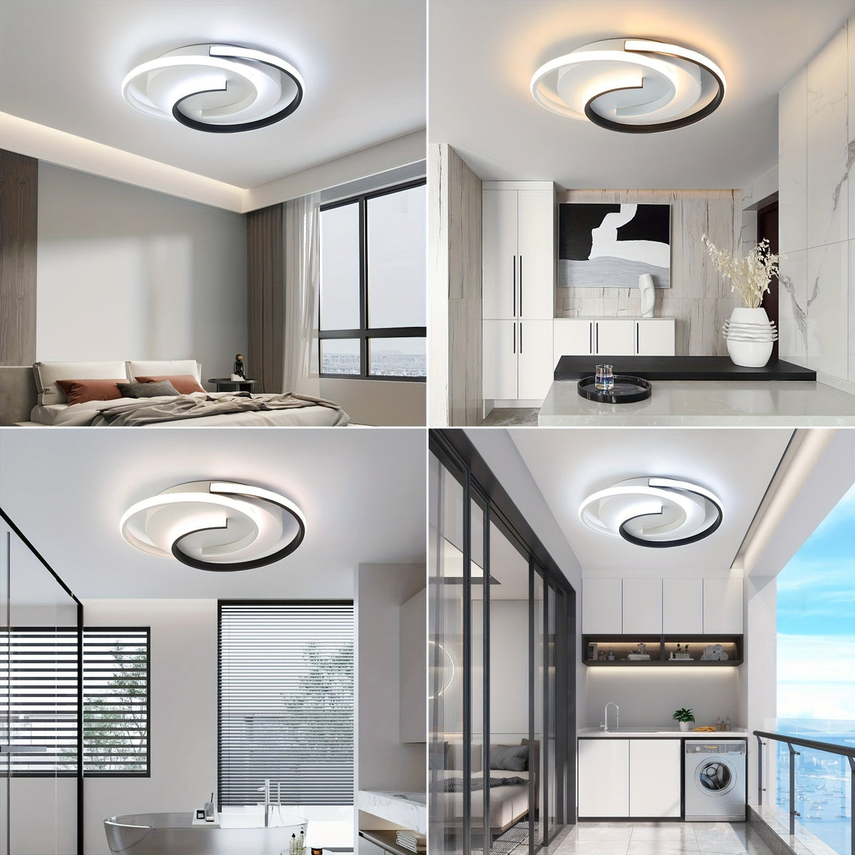 Modern Spiral LED Ceiling Light