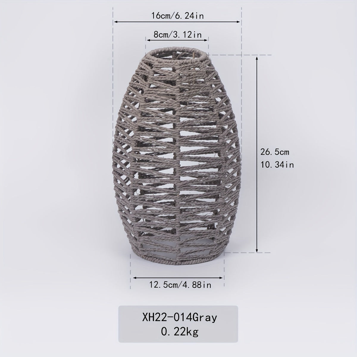 Modern Handwoven Rope Pendant Shade