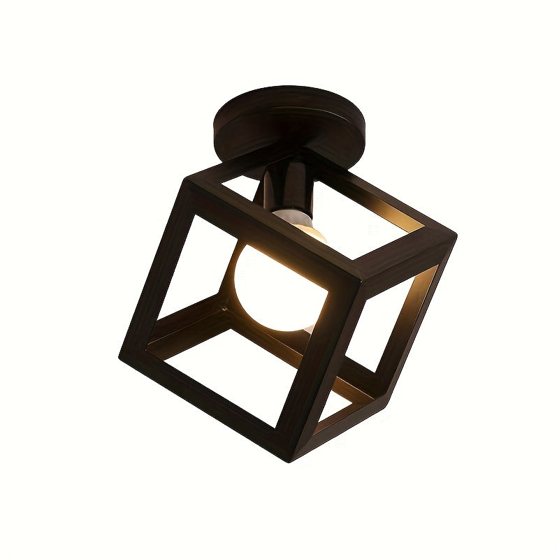 Geometric Cube Ceiling Light