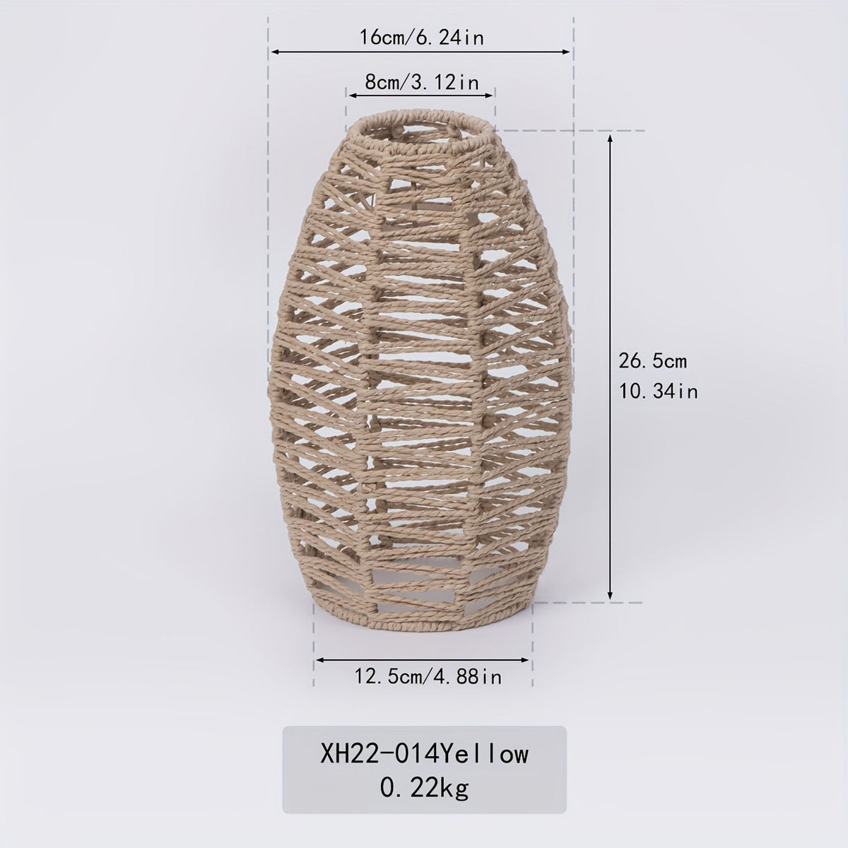 Modern Handwoven Rope Pendant Shade