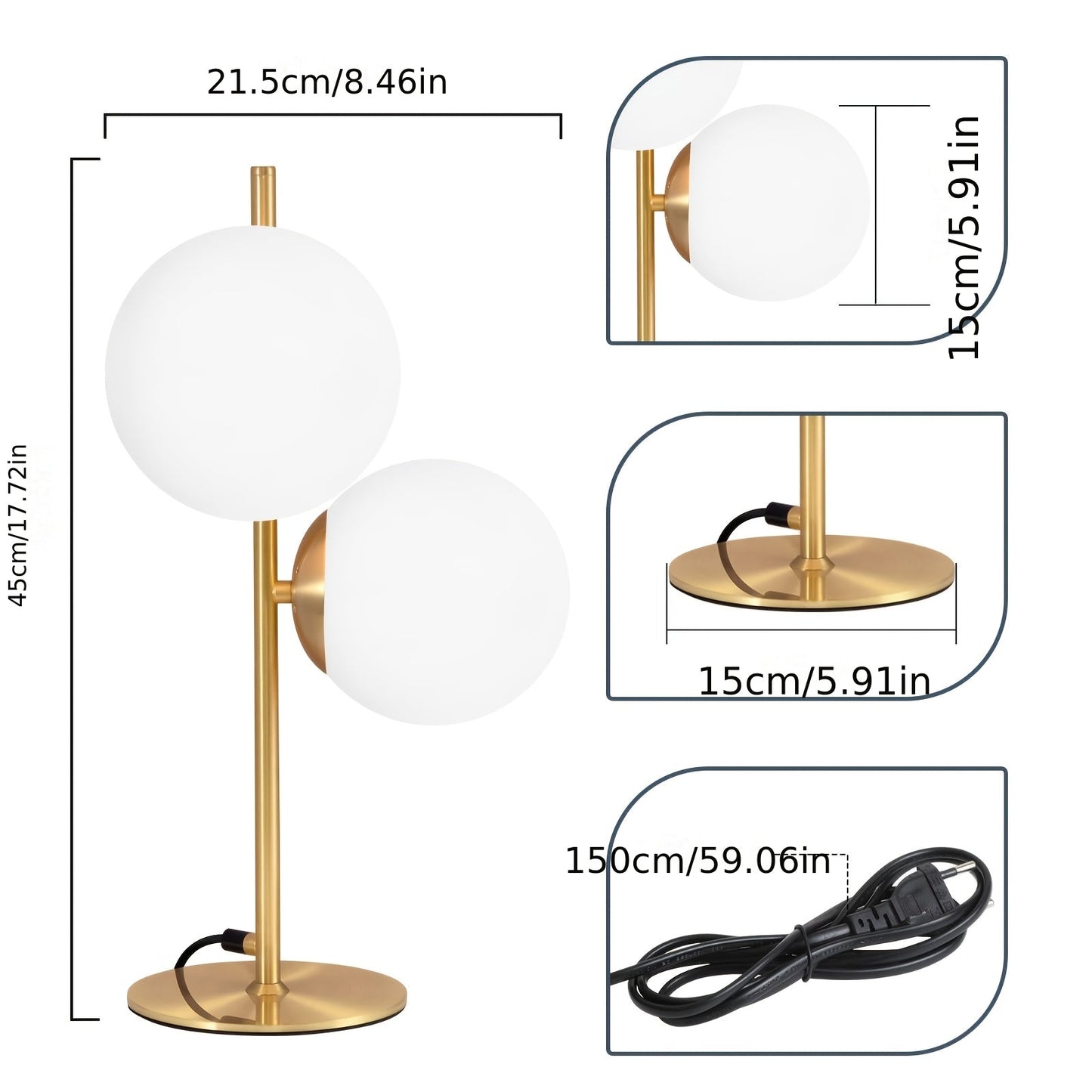 Modern Golden Table Lamp