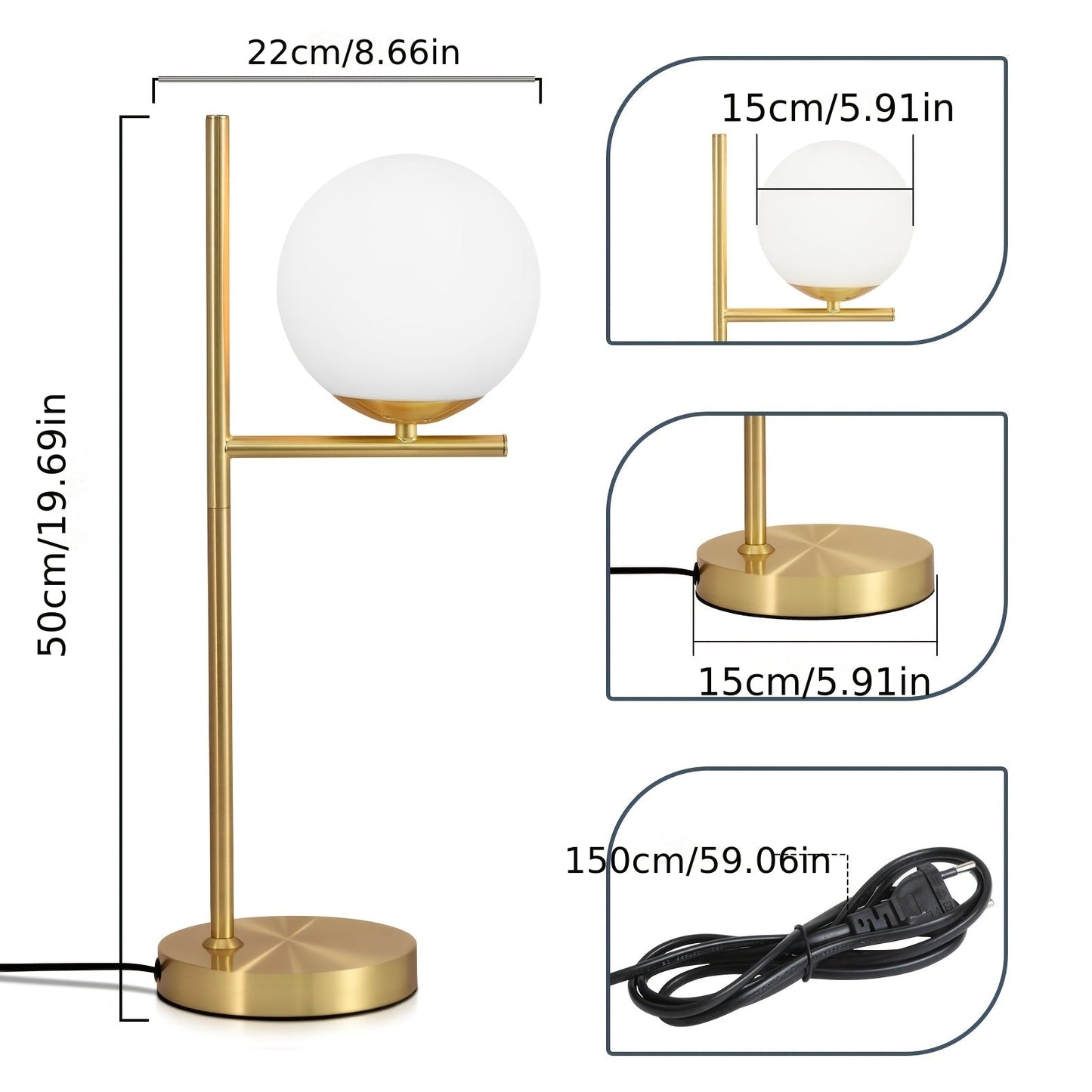 Modern Golden Table Lamp