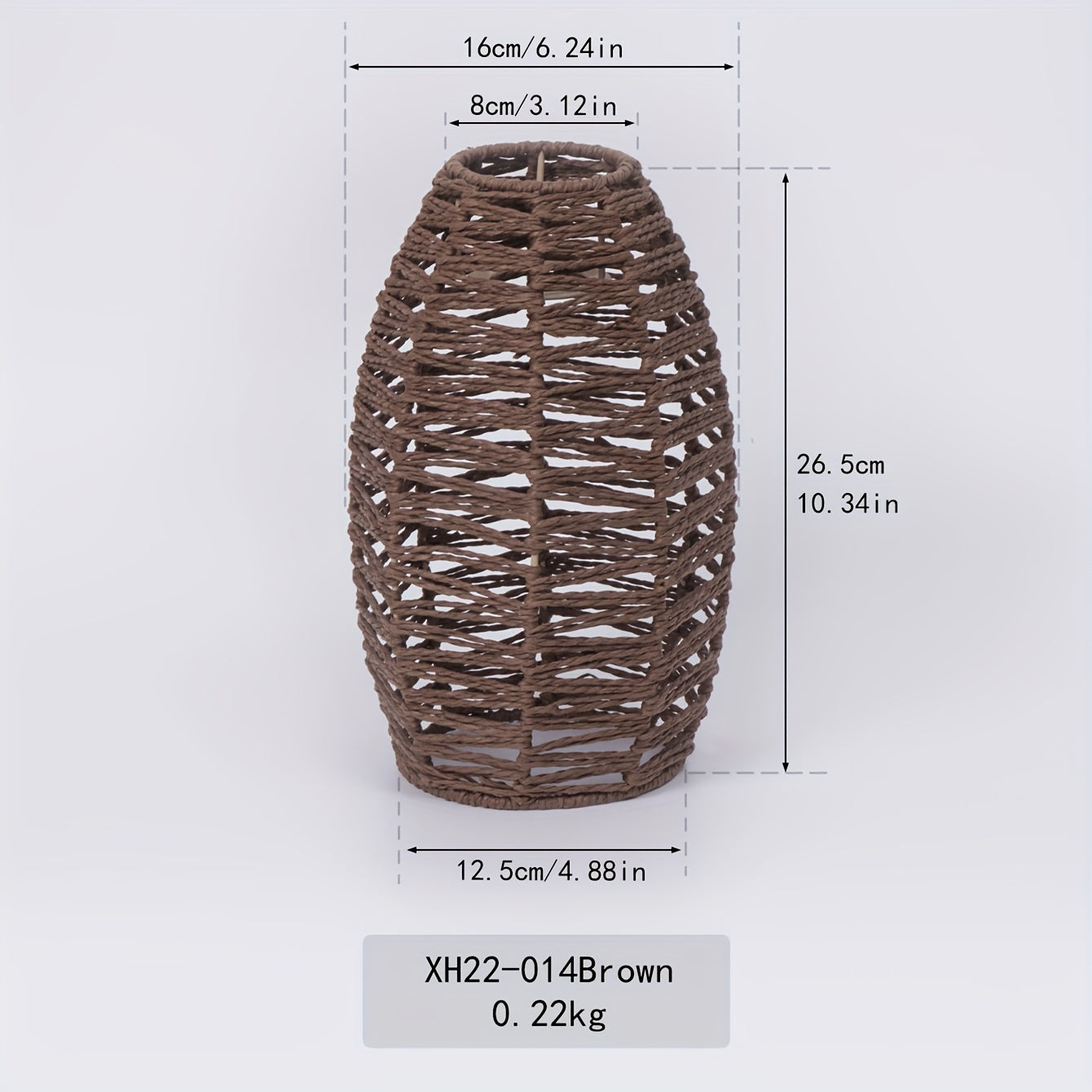Modern Handwoven Rope Pendant Shade