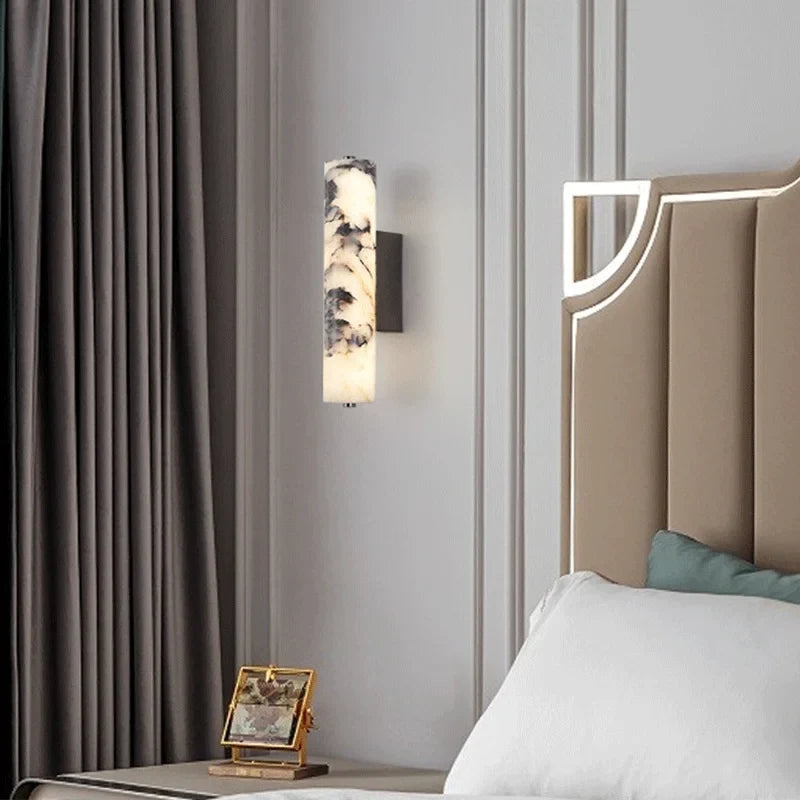 LuxeStone Italian Style Natural Marble Wall Lamp