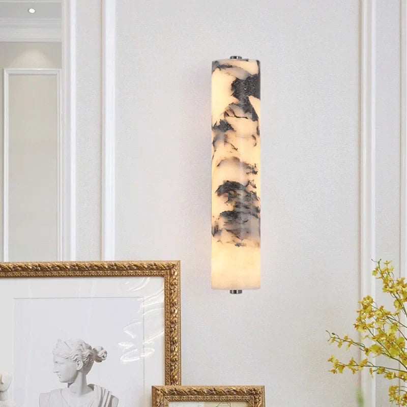 LuxeStone Italian Style Natural Marble Wall Lamp