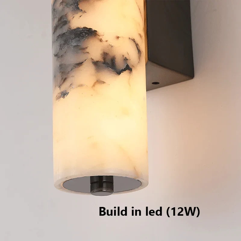 LuxeStone Italian Style Natural Marble Wall Lamp