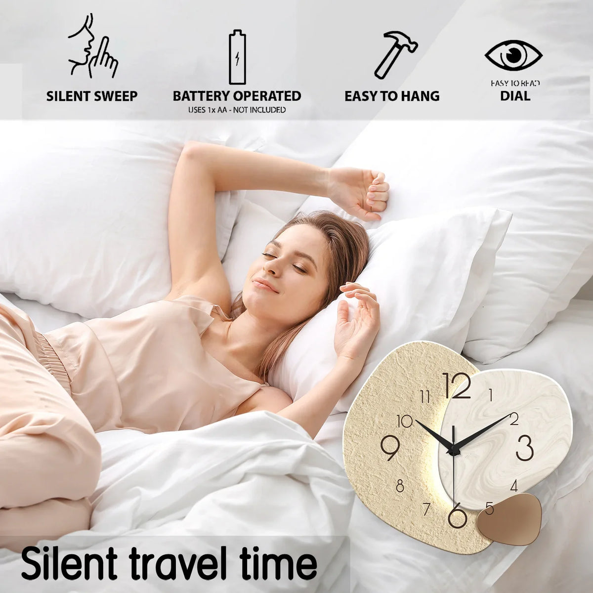 TempoStone Modern Simple Wall Clock