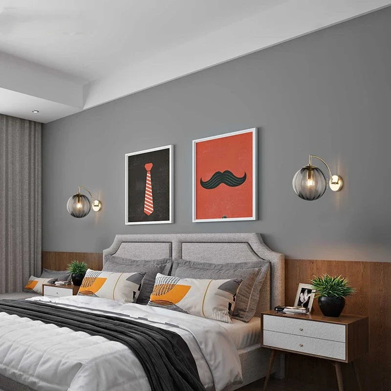 Modern Glass Ball Wall Lamp