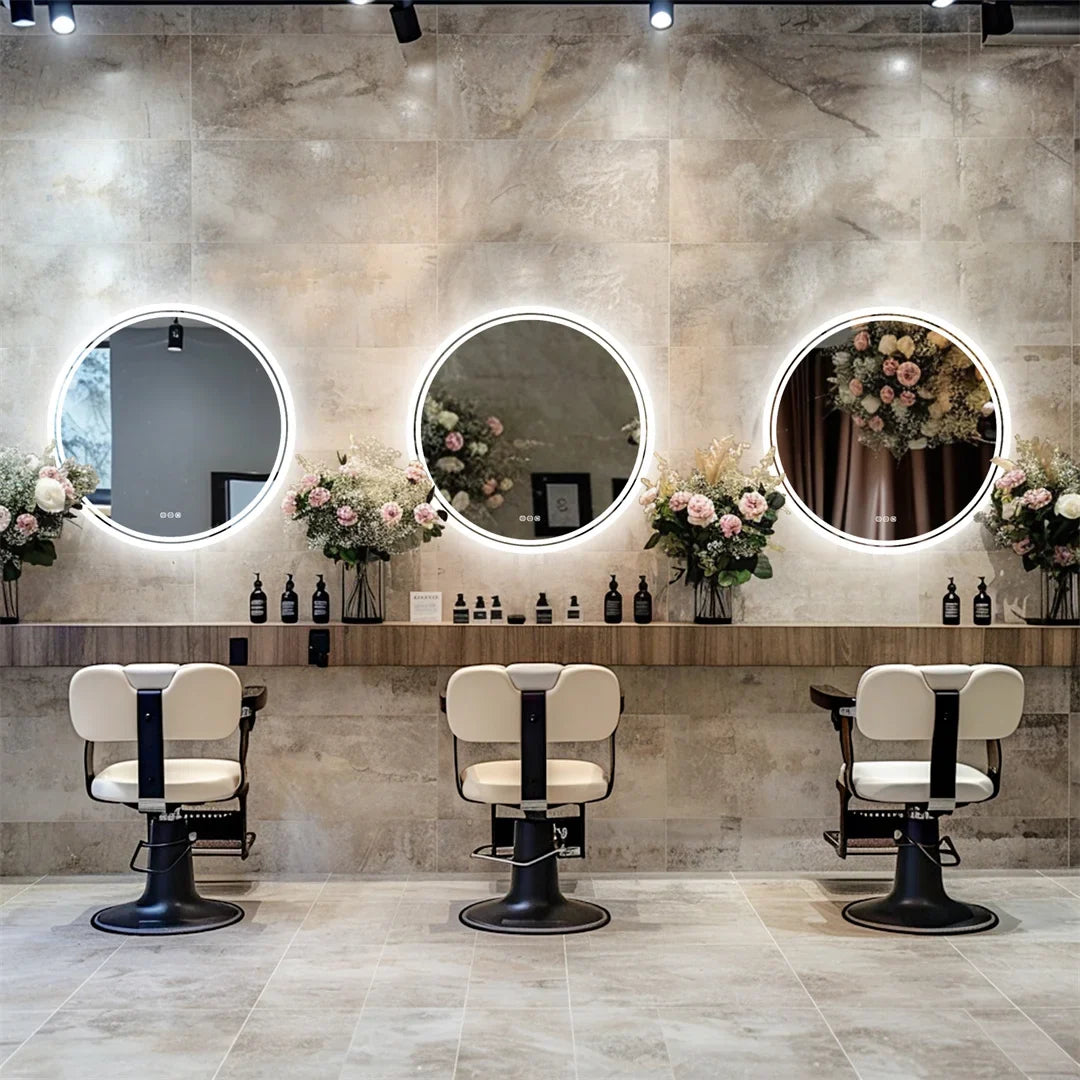 LuvoRound Round LED Bathroom Mirror