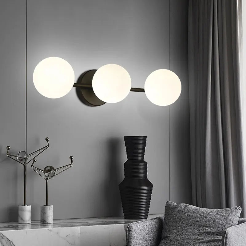 Modern Nordic Glass Ball Wall Light