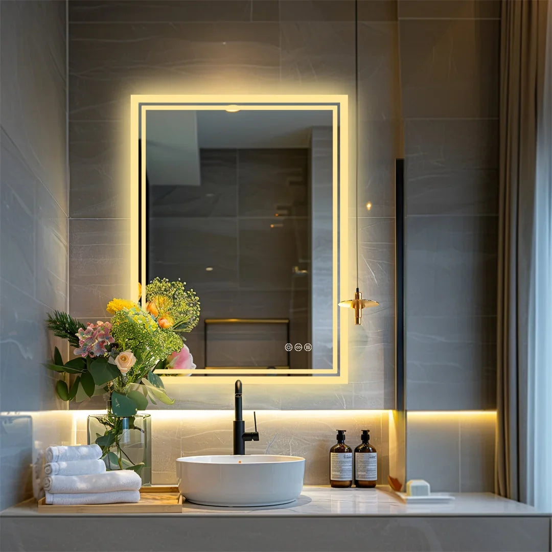 LuvoGlow LED Bathroom Mirror