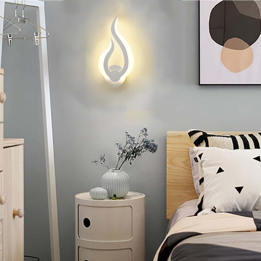 Modern Flame LED Wall Light