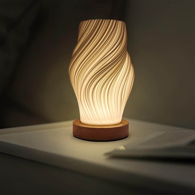 Modern LED Swirl Table Lamp