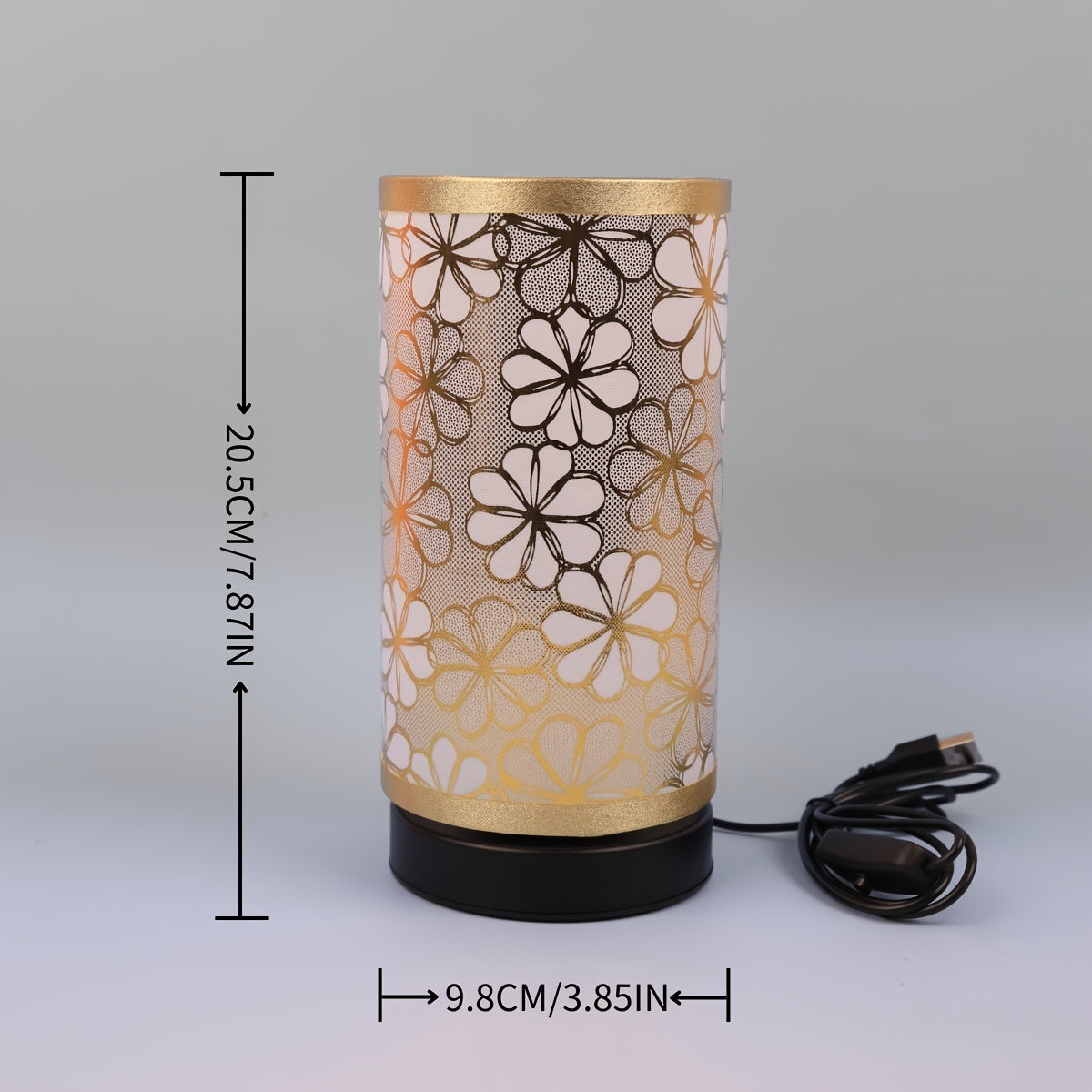 Floral USB Table Lamp
