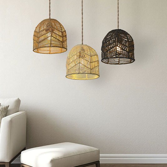 Handwoven Rope Pendant Shade