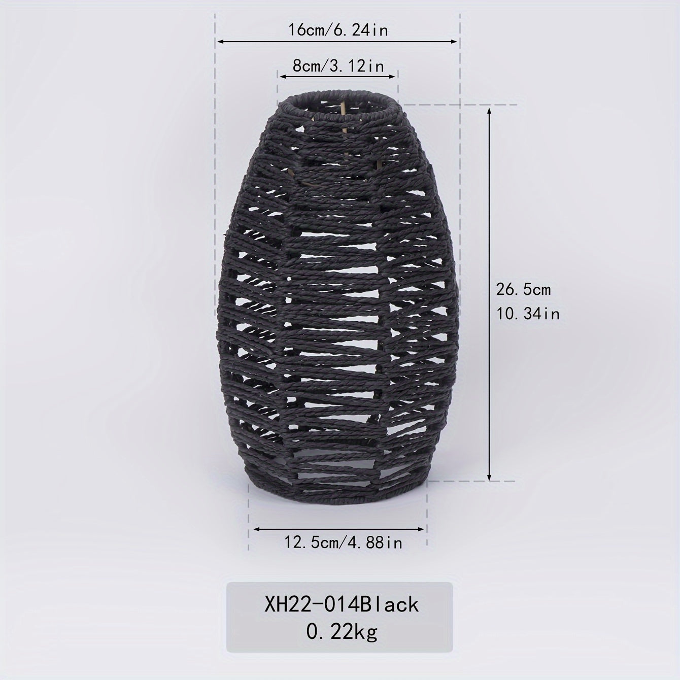 Modern Handwoven Rope Pendant Shade