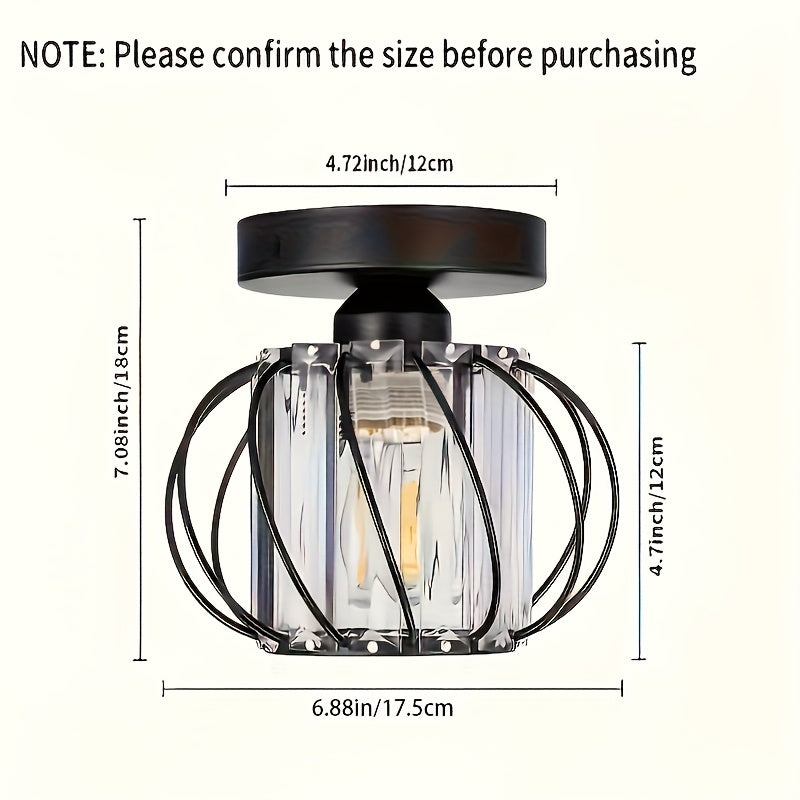 Modern Industrial Cage Ceiling Light