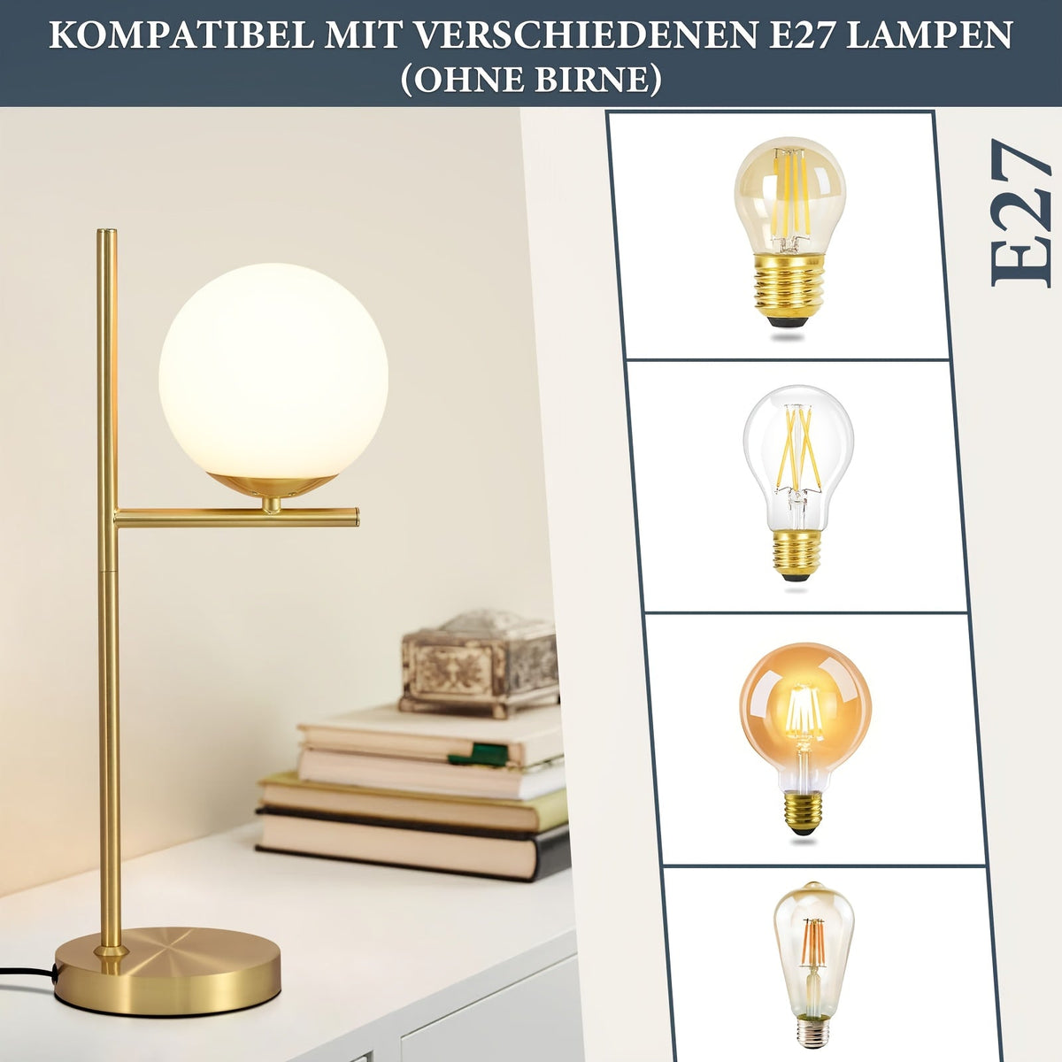 Modern Golden Table Lamp