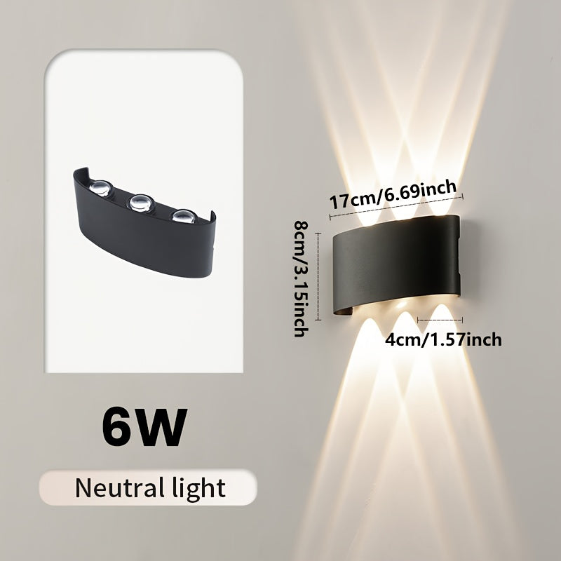 Modern Dual Beam LED Wall Light