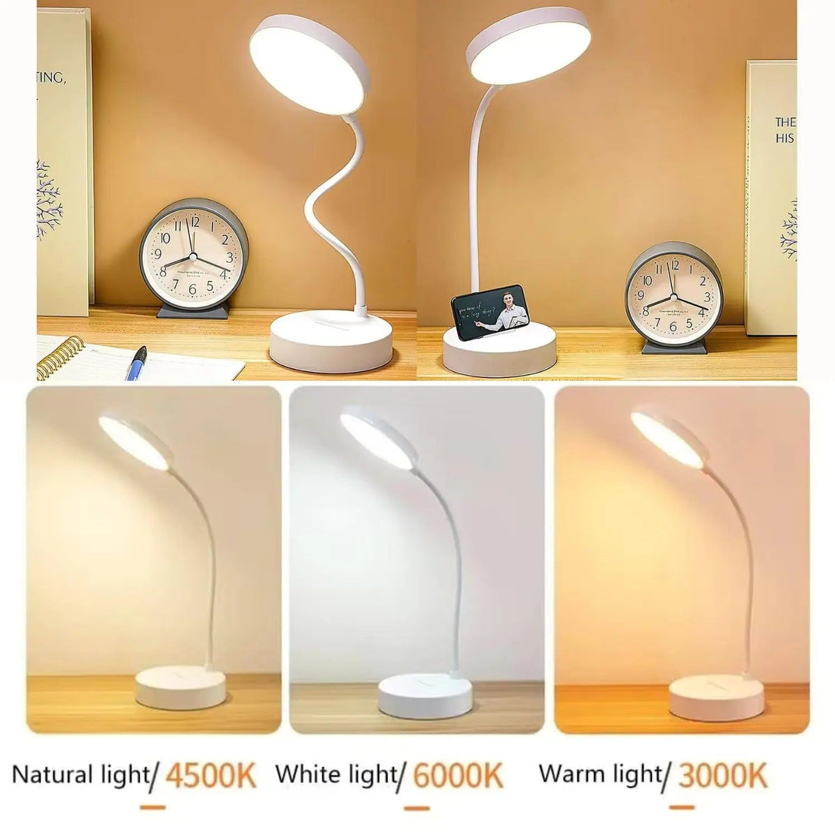 LED Desk Lamp with USB Charging