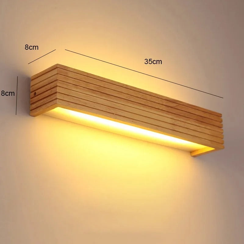 Modern Wooden LED Wall Lamp